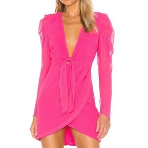 MICHAEL COSTELLO x REVOLVE Ibiza Mini Dress In Hot Pink